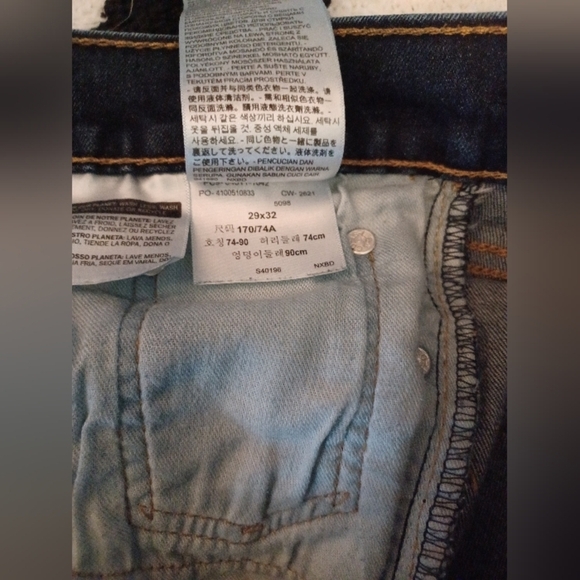 Levi's 511 Dark Wash Slim Fit Denim Jeans - Picture 9 of 9